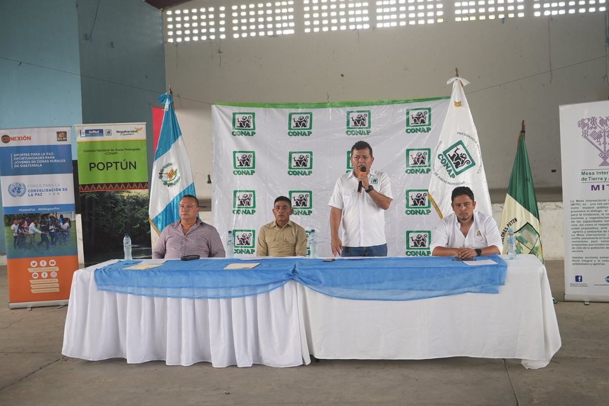 COMUNIDAD EL NARANJITO Y CONAP FIRMAN ACUERDO